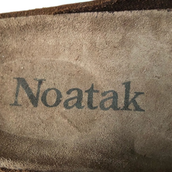 Noatak Brown Suede Leather Slip On Sandals - Picture 5 of 7